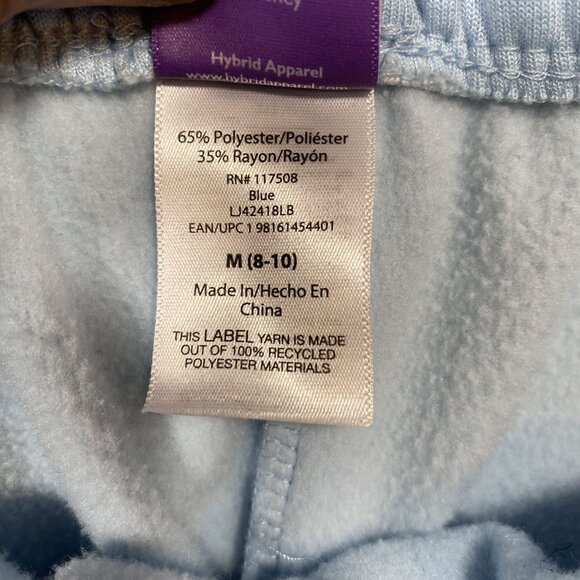 Disney Stitch "Merry Stitchmas"Baby Blue Jogger Sweatpants Womens Size Medium - Picture 4 of 10